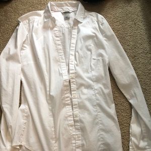 White button up h&m blouse